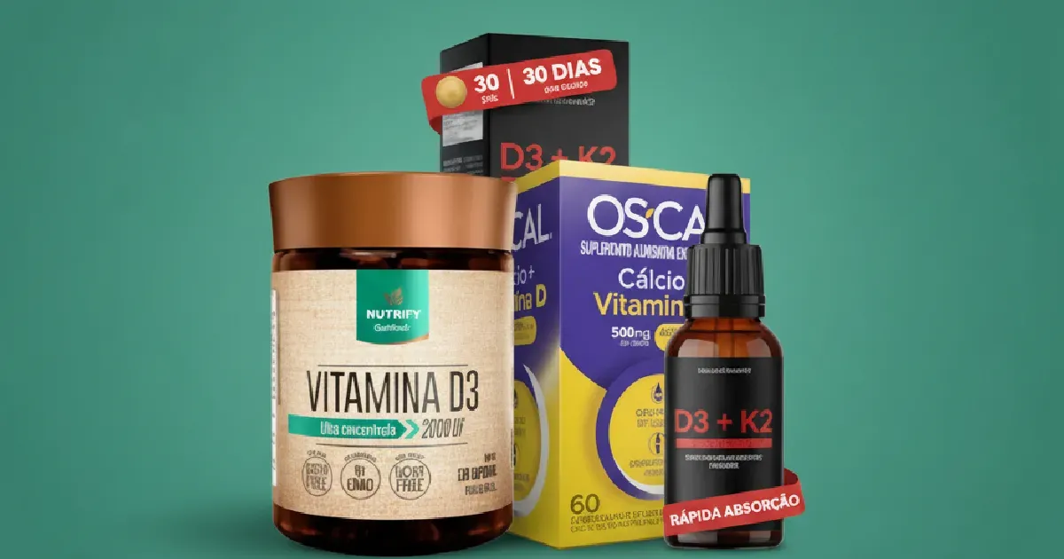 Top 10 Melhores Vitaminas D  (Nutrify, Vitafor e mais)
