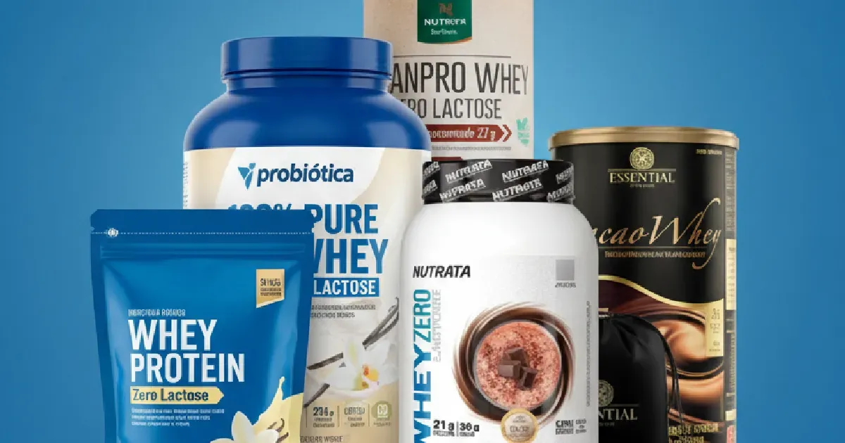 Suplementos da hora: qual whey protein sem lactose comprar em 2026?