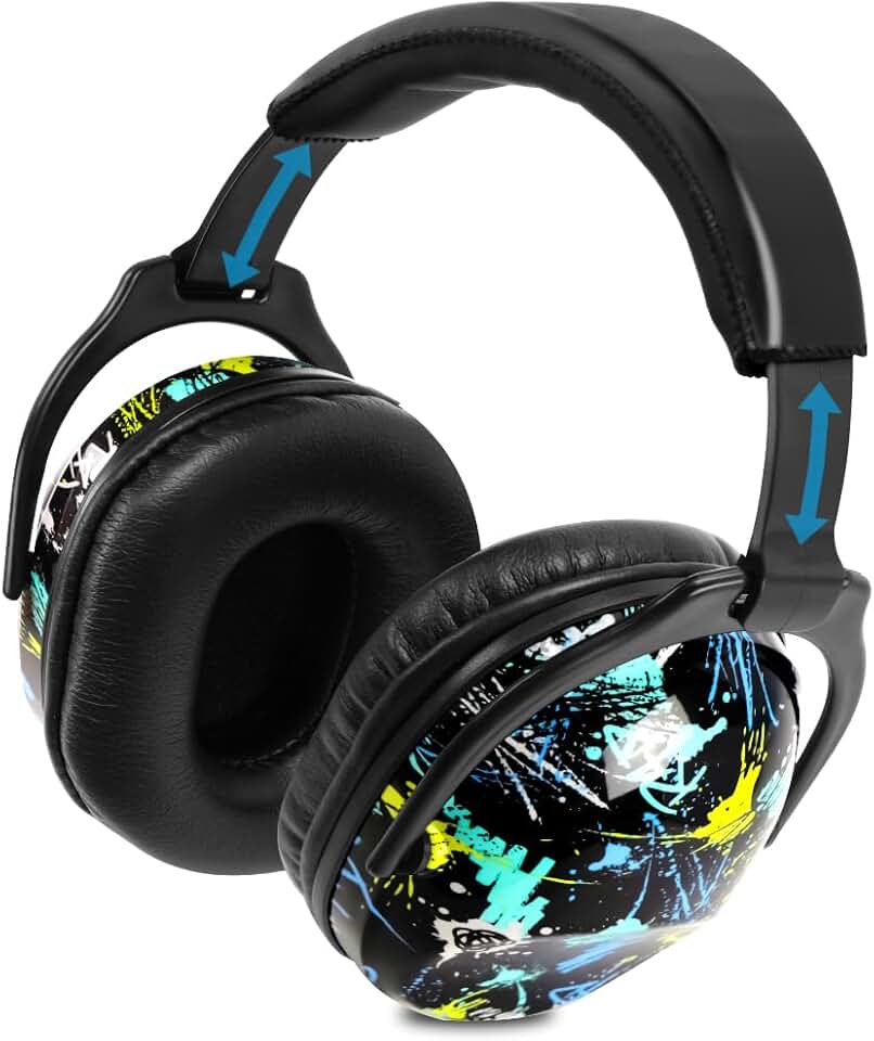 Abafador de Ruidos, Protetores de Ouvido Dobráveis, Azul, Taxa de Redução Do Ruído 22db