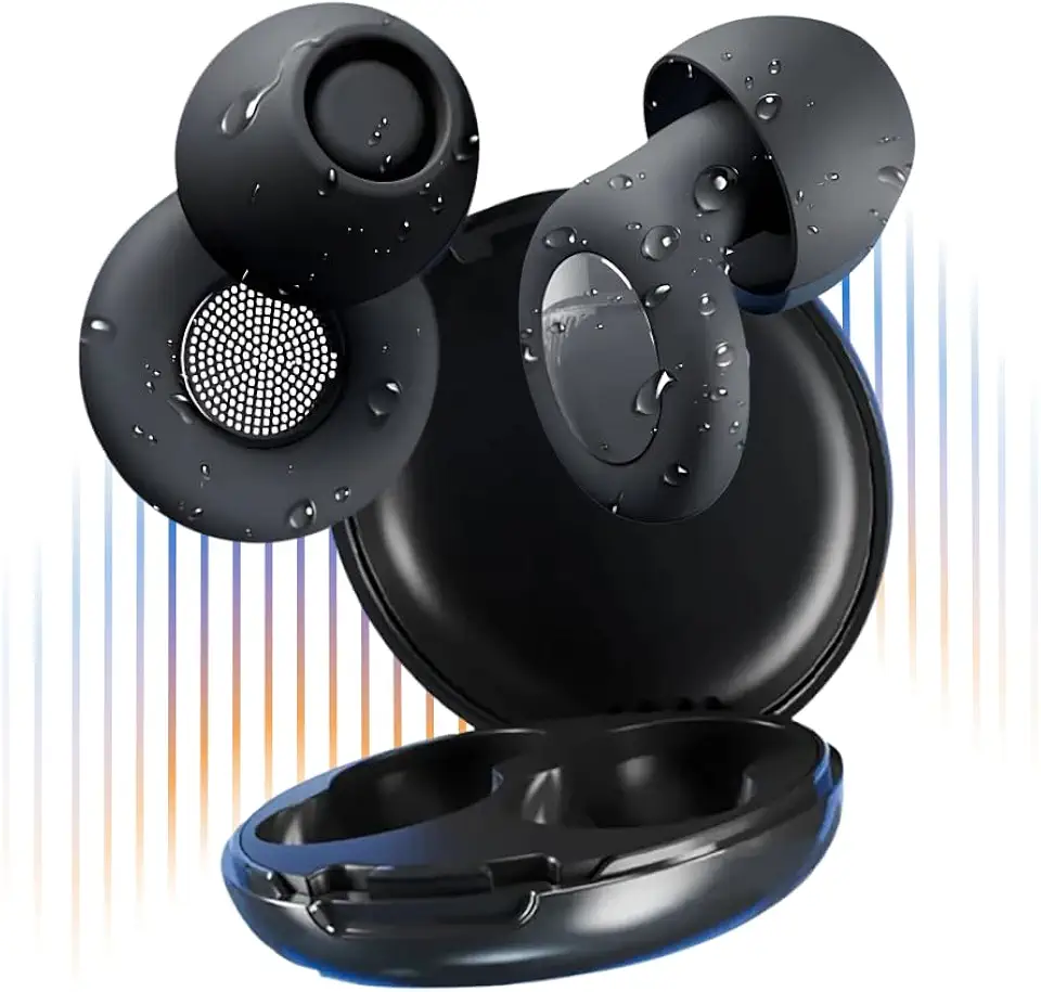 Abafador Ruido Fone Protetor Auricular Autismo Tdah Silicone preto