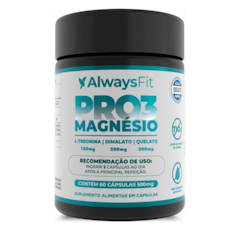 ALWAYS FIT Pro3Magnésio - L-Treonina, Quelato e Dimalato