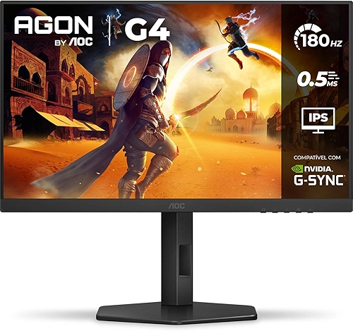 AOC, Monitor Gamer G4 27” 180Hz, 27G4/P, 0,5ms IPS