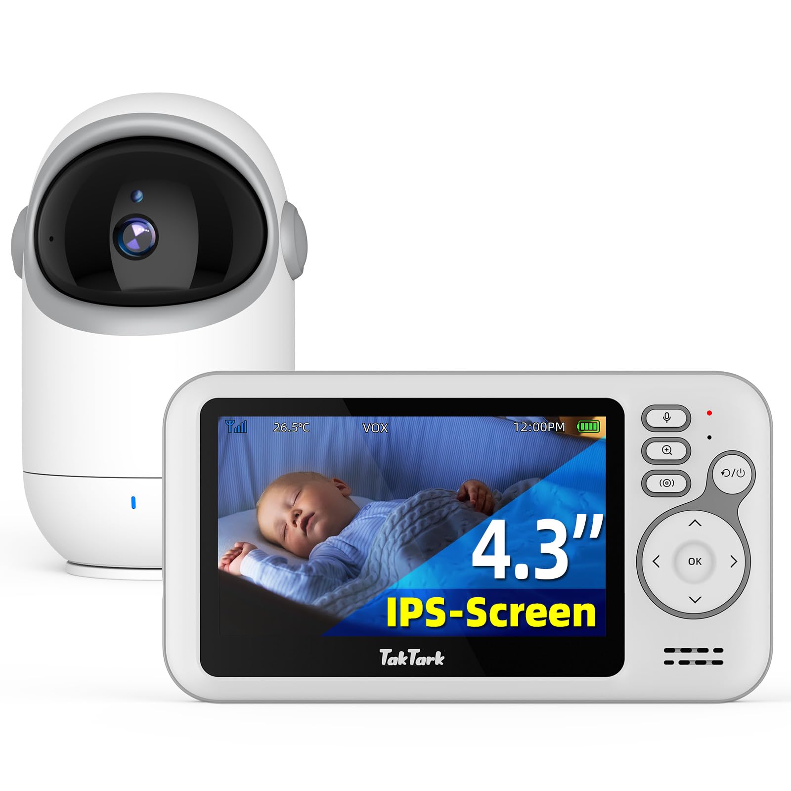 Babá Eletrônica Sem Fio Visão Noturna Zentastic