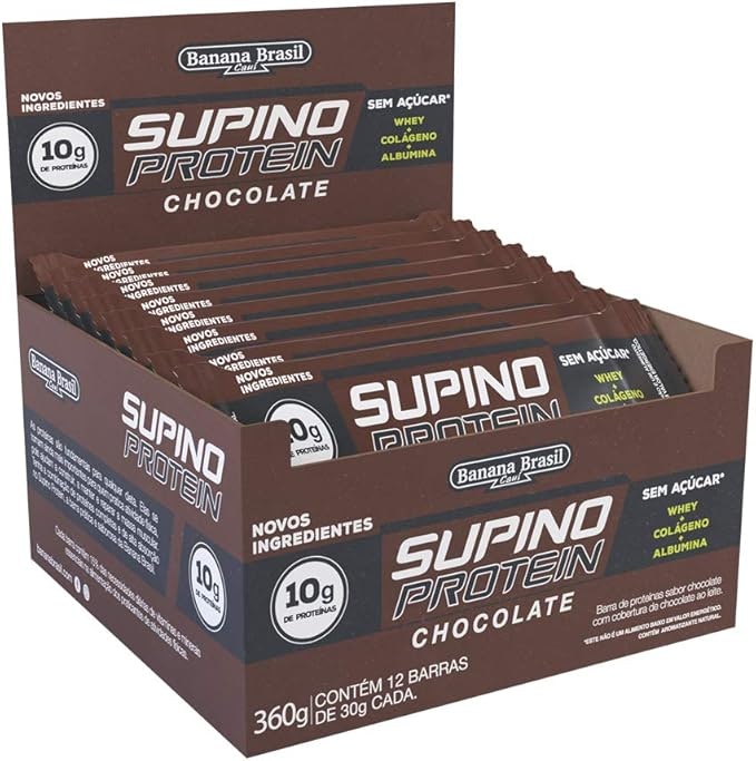 BANANA BRASIL Supino Protein Chocolate Banana Brasil (12 unidades)