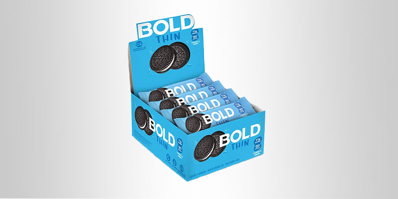 Barra de Proteína Cookies & Cream - Bold Thin