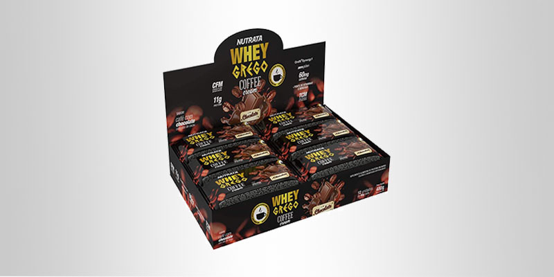 Barra de Proteína Whey Grego Coffee Cream – Nutrata