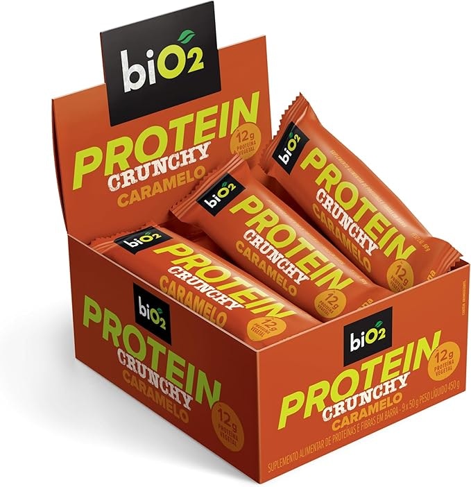 BIO2 Protein Crunchy Bar Caramelo 50 g