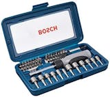 BOSCH Kit de Pontas e Soquetes para Parafusar com 46 Peças ｜ 2 607 017 399
