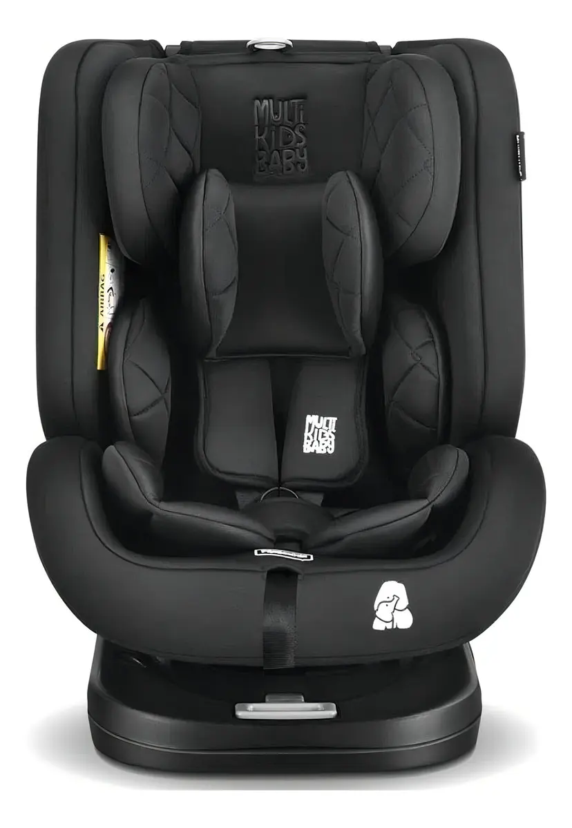 Cadeira Auto Artemis 360° Multikids Baby Isofix Rotação 360 0-36kg Preta
