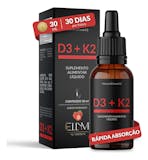 ELLYM NUTRITION Vitamina D3 + K2 em Gotas Sabor Morango