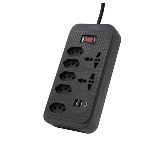 Filtro de Linha 5 Tomadas + 2 USB + 1 USB-C + 2 Tomada Universal