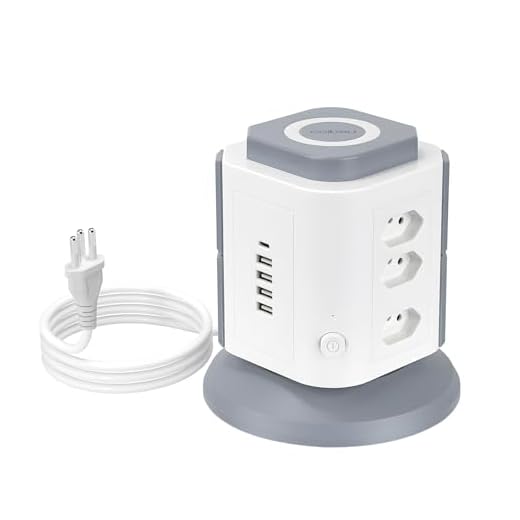 Filtro de Linha 9 Tomadas + 4 Interfaces USB + 1 Porta USB Tipo-C