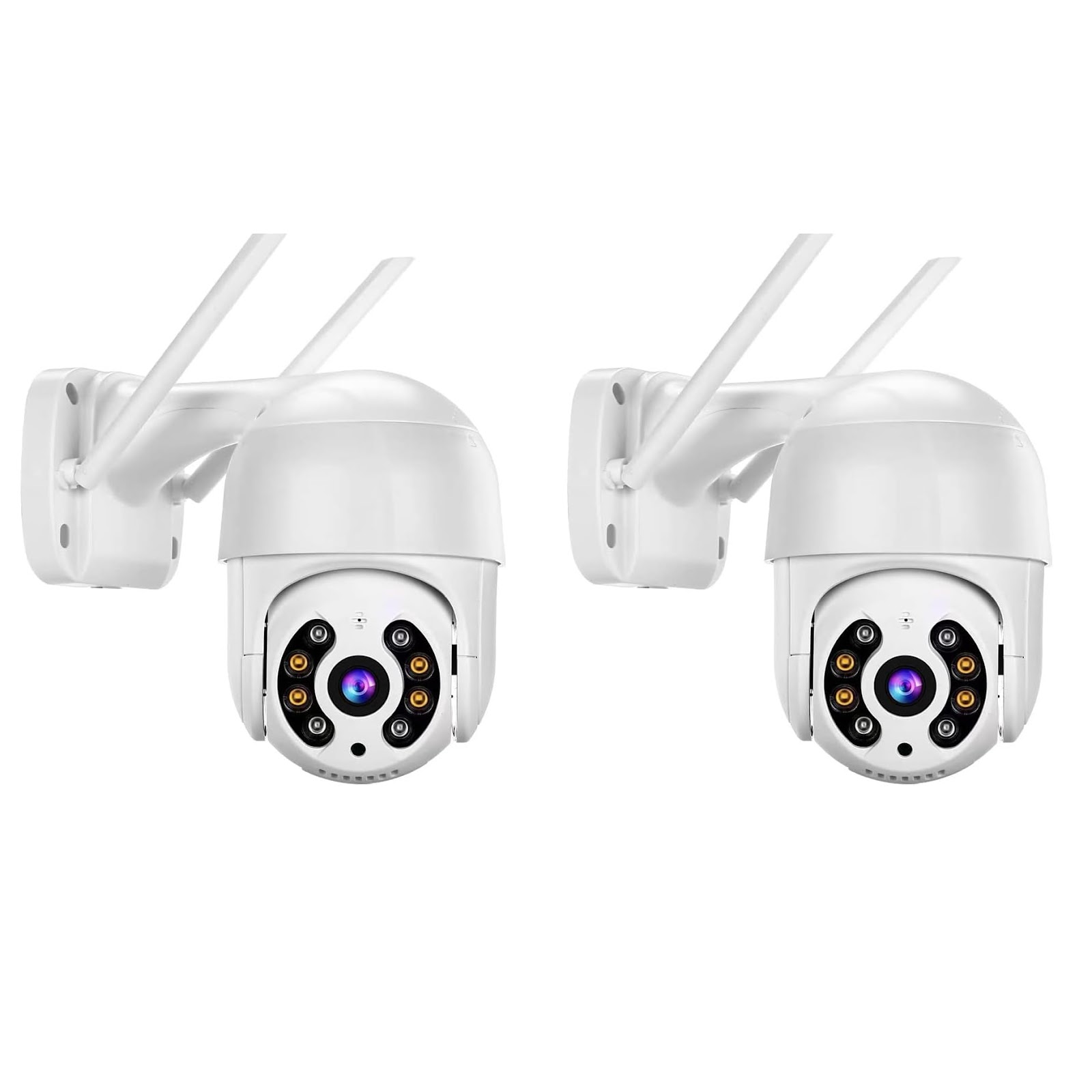 KIT 2 Câmeras Domo WiFi PTZ externa