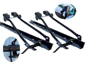 Kit 2 Suporte Bicicleta Transbike Carro Teto Calha Aluminio