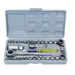 Kit Chave Catraca Reversível Profissional 40 Peças