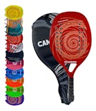 Kit Raquete para Beach Tennis Profissional em Fibra Carbono com Capa Protetora