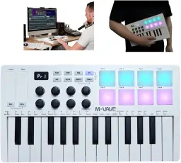 M-VAVE Controlador MIDI Bluetooth 25 Teclas