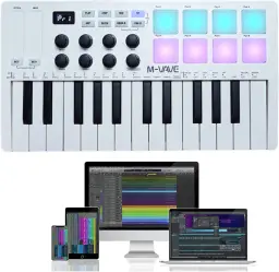 M-VAVE VEDO Teclado controlador 25 teclas USB MIDI