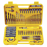 Maleta Plástica com Brocas e Ponteiras Tramontina para Uso Doméstico 110 peças