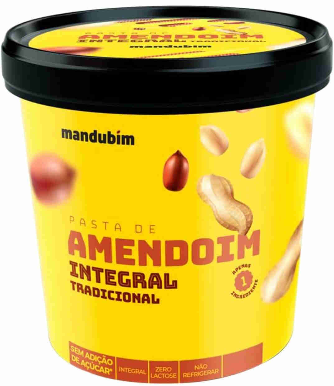 Mandubim Pasta de Amendoim sabor integral tradicional