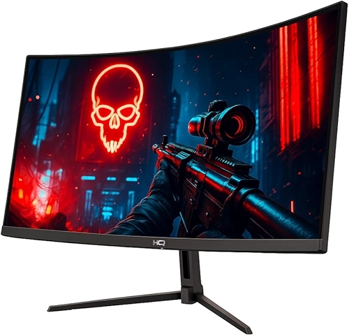 Monitor Gamer 27" Curvo 1ms, 180Hz, AMD FreeSync, Full HD, HDMI, DP, Frameless HQ Premium HQ27C18