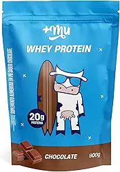 +Mu Whey Concentrado Sabor Chocolate 900g