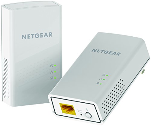 NETGEAR Kit adaptador Powerline, plugue de parede 1200 Mbps, portas Ethernet 1,2 Gigabit (PL1200-100PAS)