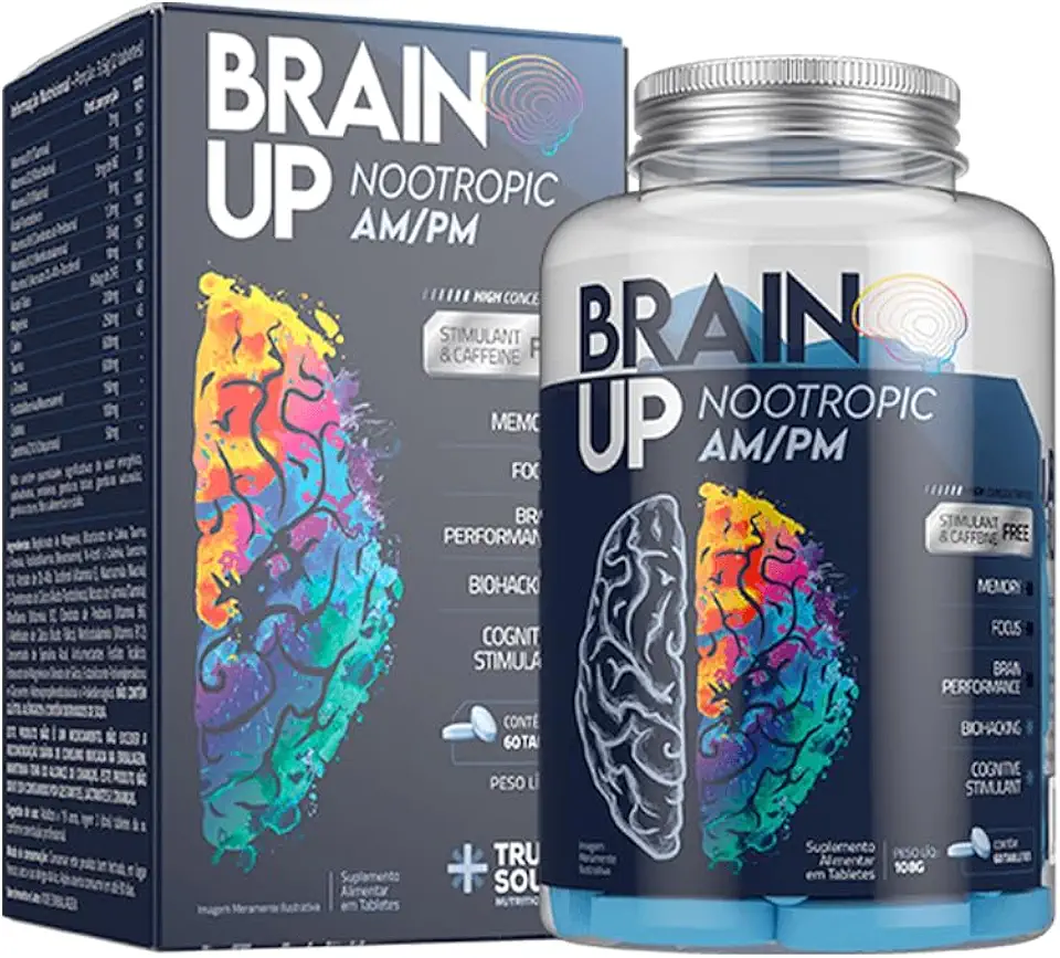 Nootrópico Brain Up AM/PM True Source 60 Tabletes