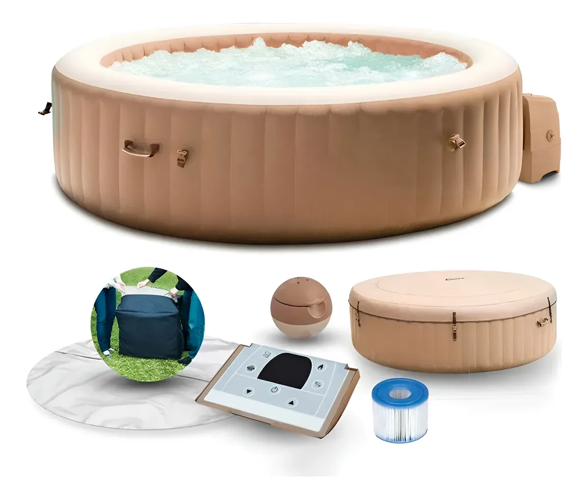 Ofurô Inflável Intex Purespa