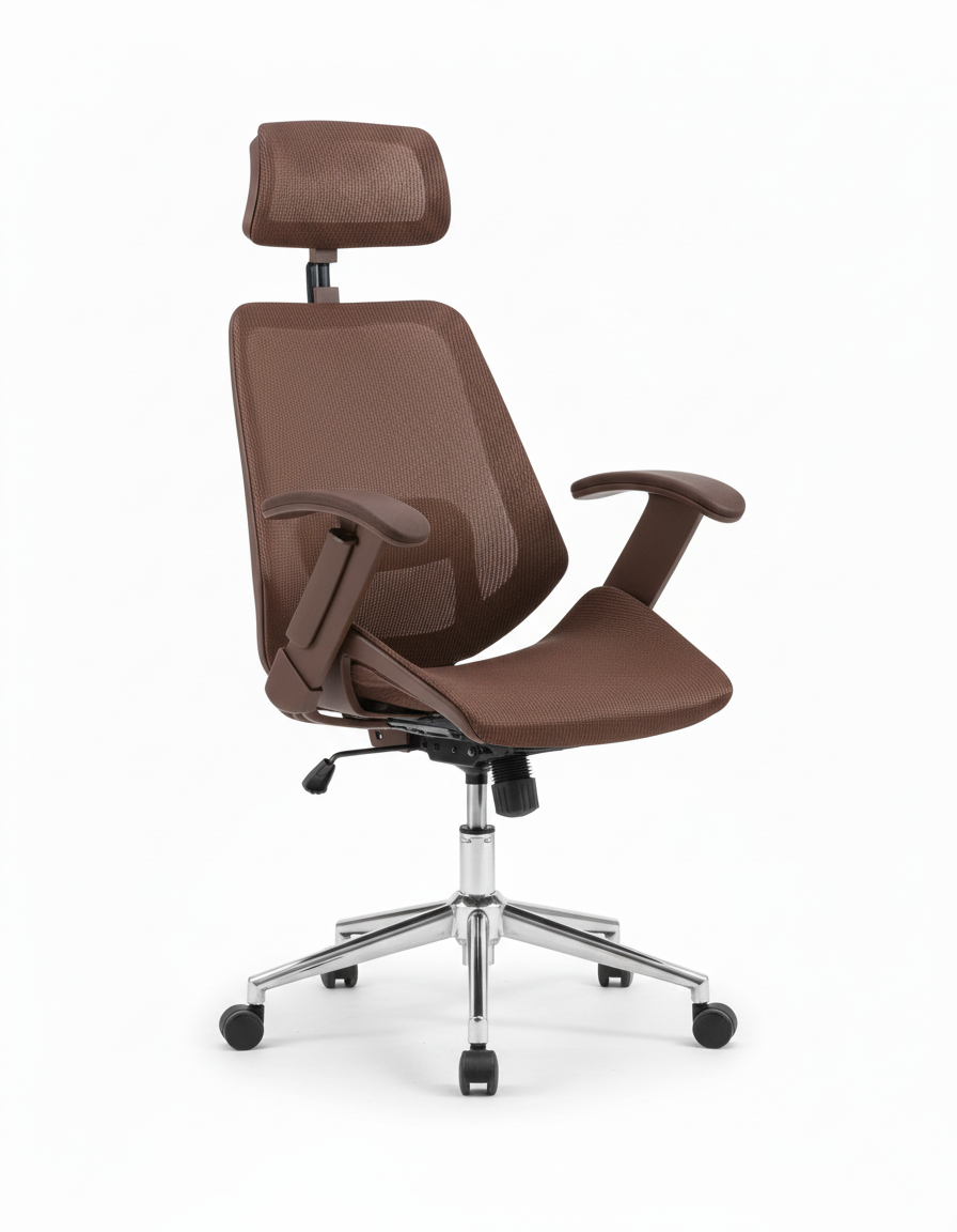 Cadeira Kopenhagen Presidente Marrom Fratini