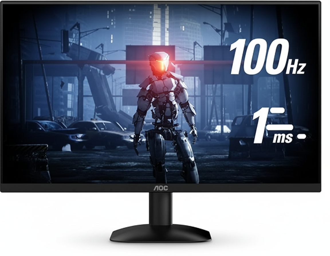 AOC, Monitor 23,8” 100Hz, 24B35HM2, 1ms Gaming, HDMI