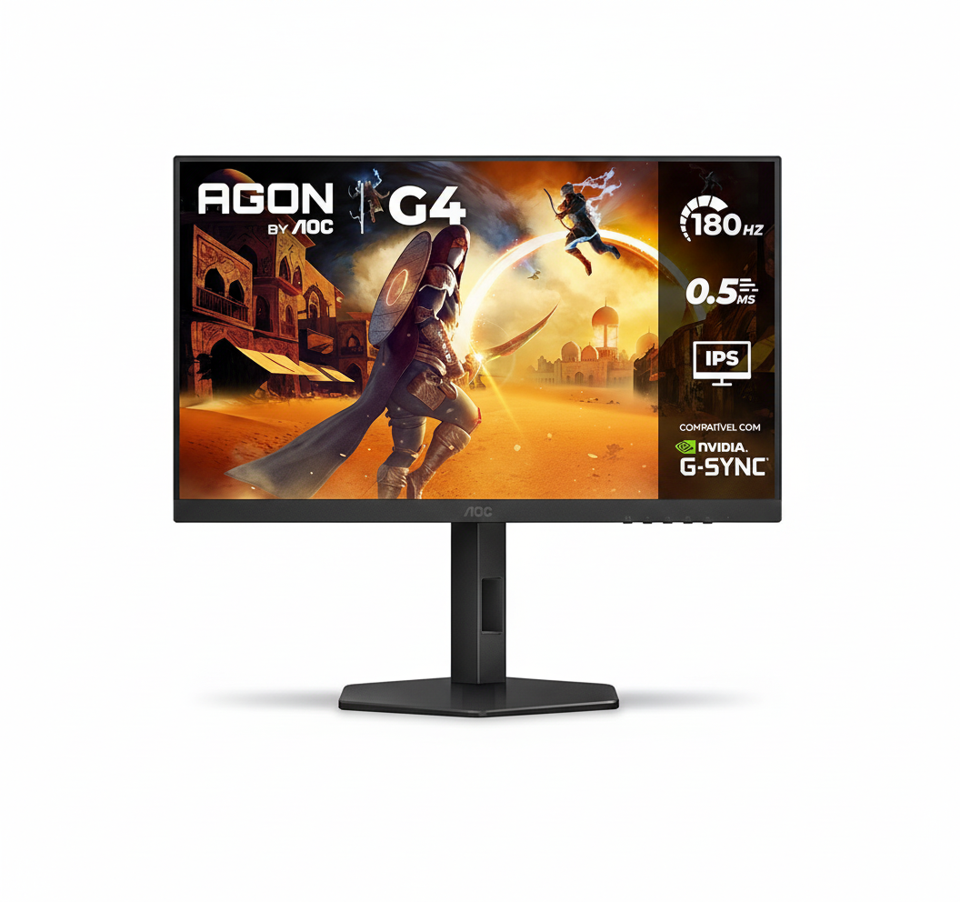 AOC, Monitor Gamer G4 27” 180Hz, 27G4/P, 0,5ms IPS