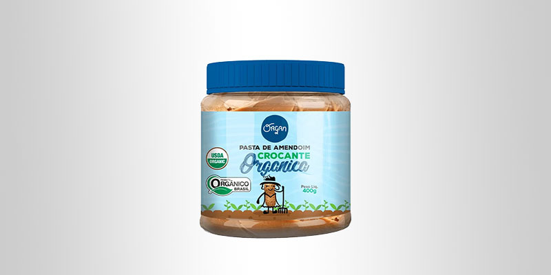 Pasta de Amendoim Orgânico Crocante - Organ