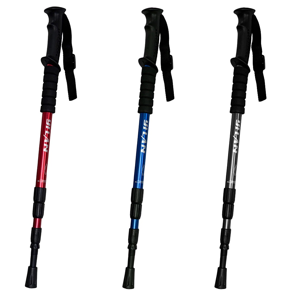 BastãO De Trilha RetráTil Caminhada Escalada Com Amortecedor