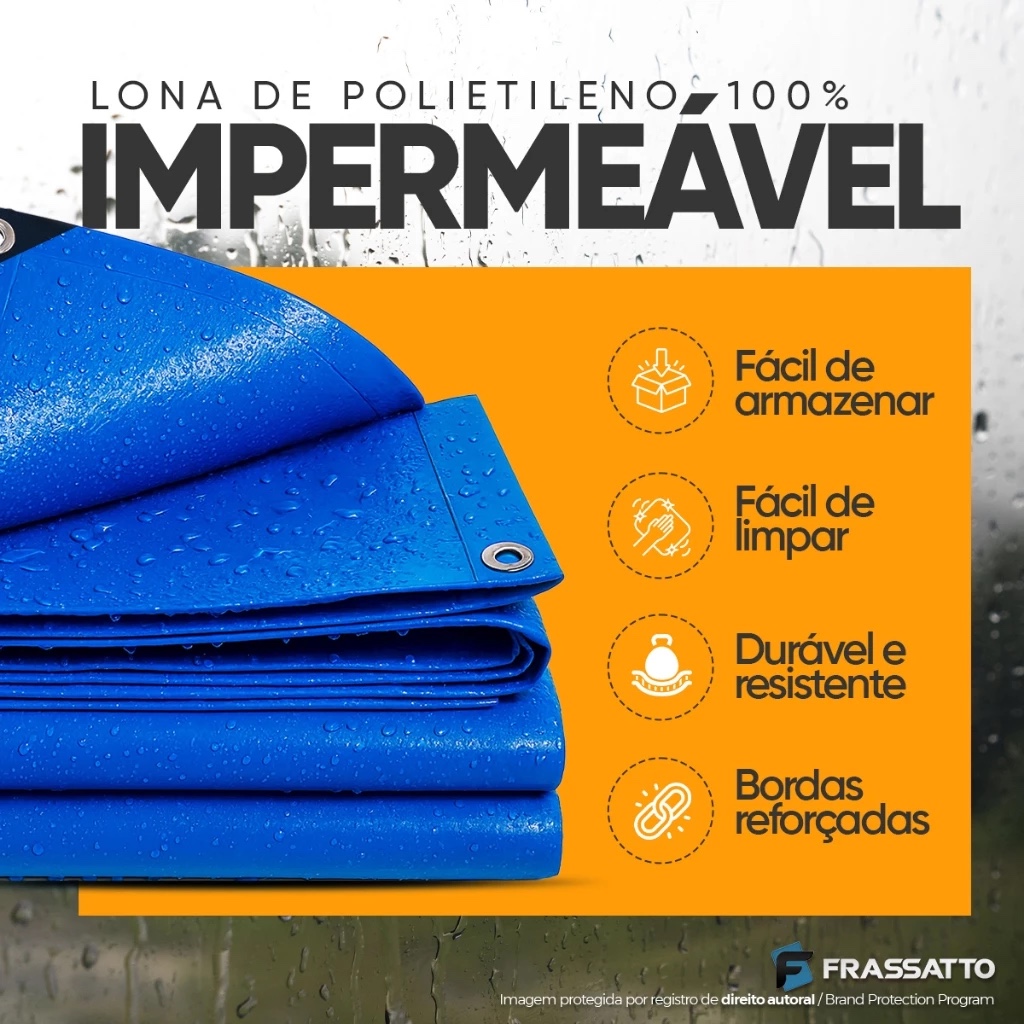 Lona Impermeavel 2x2 3x2 3x3 4x3 4x4 5x3 5x4 5x5 6x3 6x4 6x5