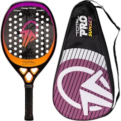 Raquete Beach Tennis Carbono 12K Total Pro Sunset + Capa