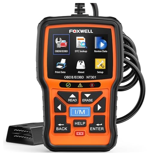 Scanner de Dados OBDII OBD2 NT301 – Foxwell