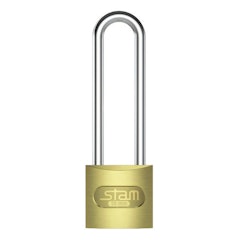 STAM Cadeado de Zamac E-Coat 30 mm Haste Longa