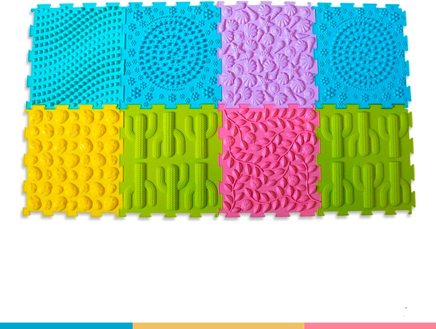 Tapete Sensorial Borracha Infantil Modular