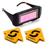 THE BLACK TOOLS Óculos de Solda com Escurecimento Automático BTO1000