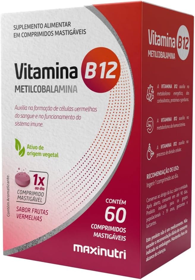 Vitamina B12 Comprimido Mastigável Maxinutri