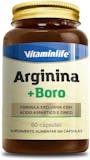 VITAMINLIFE Arginina + Boro (com Ácido Aspártico e Zinco) - 60 cápsulas