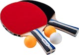 VOLLO Kit Tênis de Mesa Ping Pong 2 Raquetes e 3 Bolas ｜ VT710