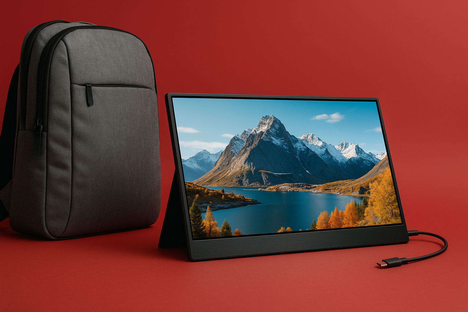 Home Office na Mochila: Os Melhores Monitores Portáteis USB-C para Levar em Viagens